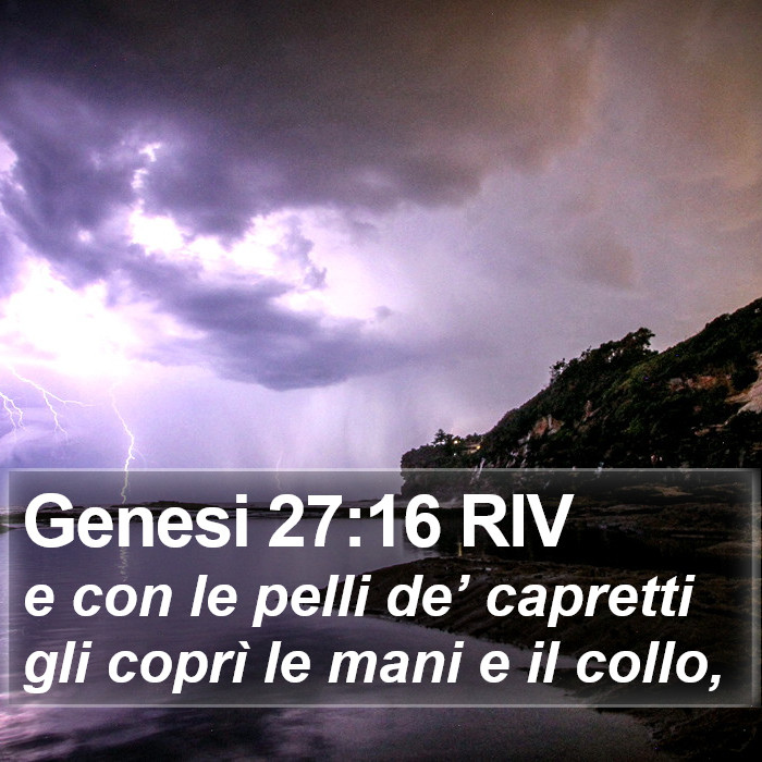 Genesi 27:16 RIV Bible Study
