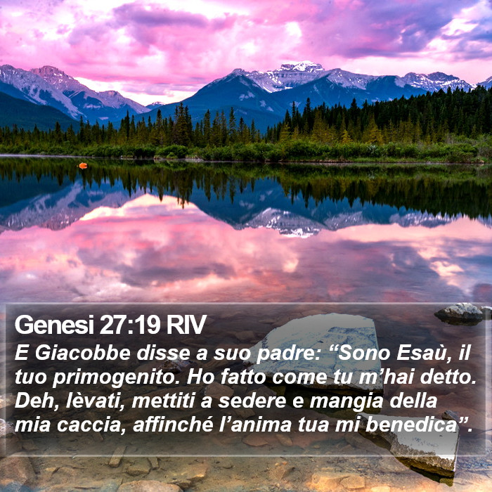 Genesi 27:19 RIV Bible Study