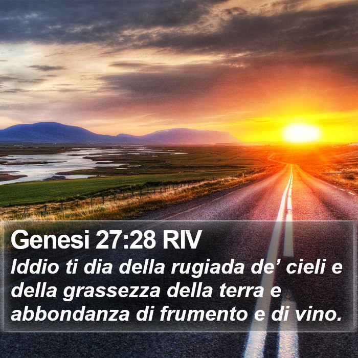 Genesi 27:28 RIV Bible Study