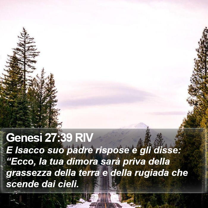 Genesi 27:39 RIV Bible Study