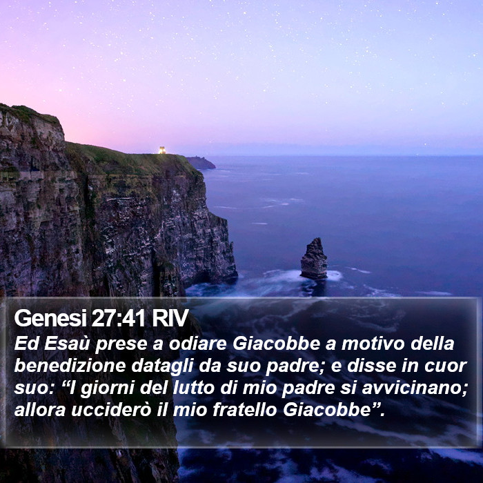 Genesi 27:41 RIV Bible Study