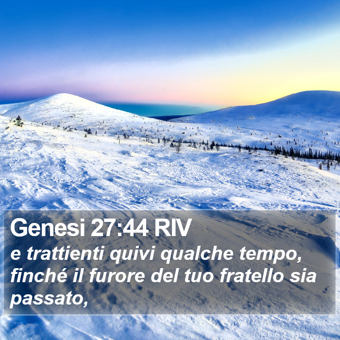 Genesi 27:44 RIV Bible Study