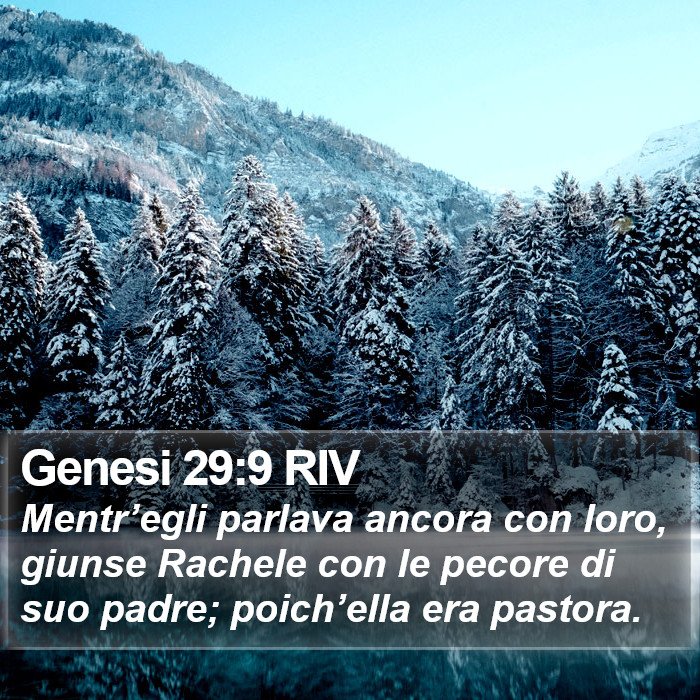 Genesi 29:9 RIV Bible Study