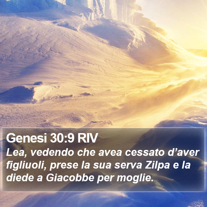 Genesi 30:9 RIV Bible Study
