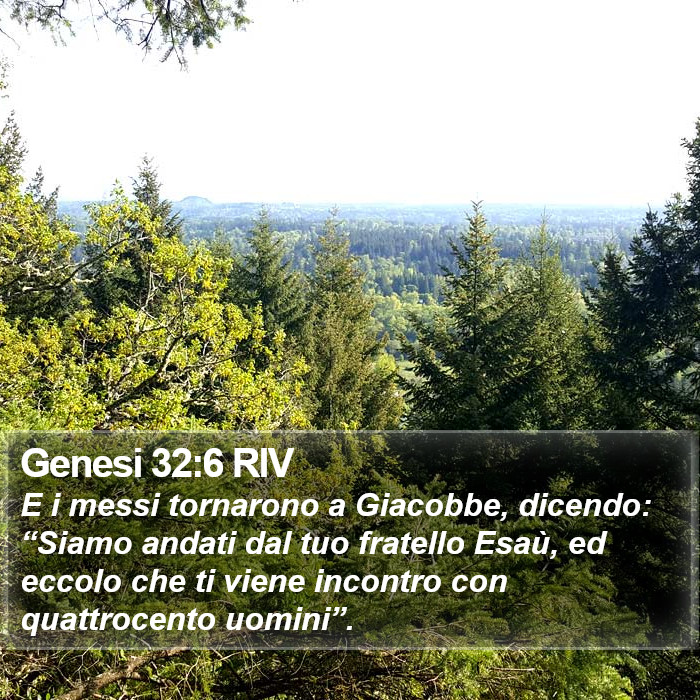 Genesi 32:6 RIV Bible Study