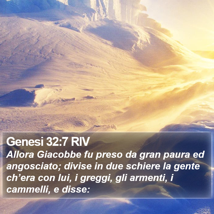 Genesi 32:7 RIV Bible Study