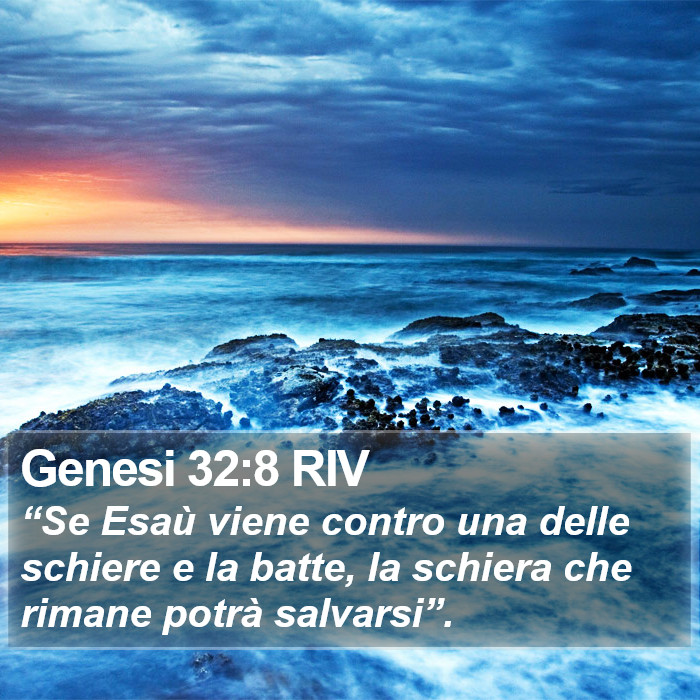 Genesi 32:8 RIV Bible Study