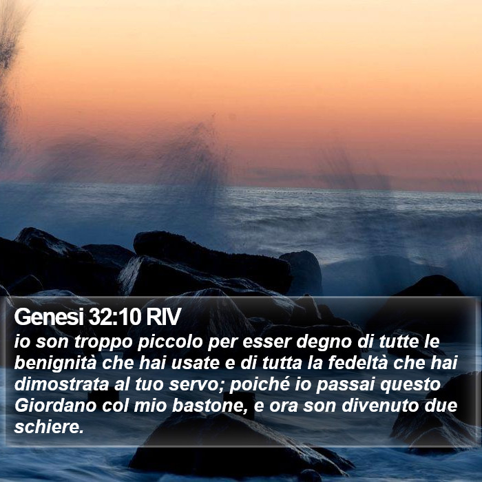 Genesi 32:10 RIV Bible Study