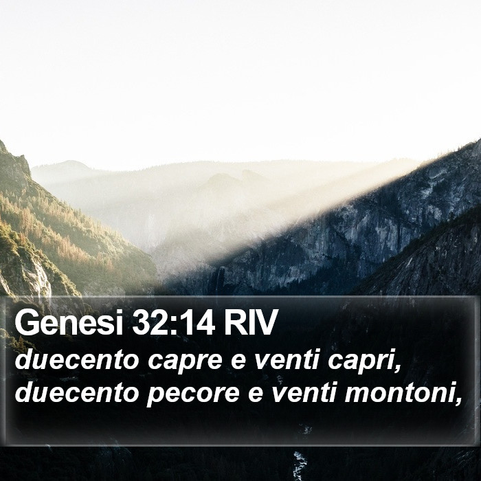 Genesi 32:14 RIV Bible Study