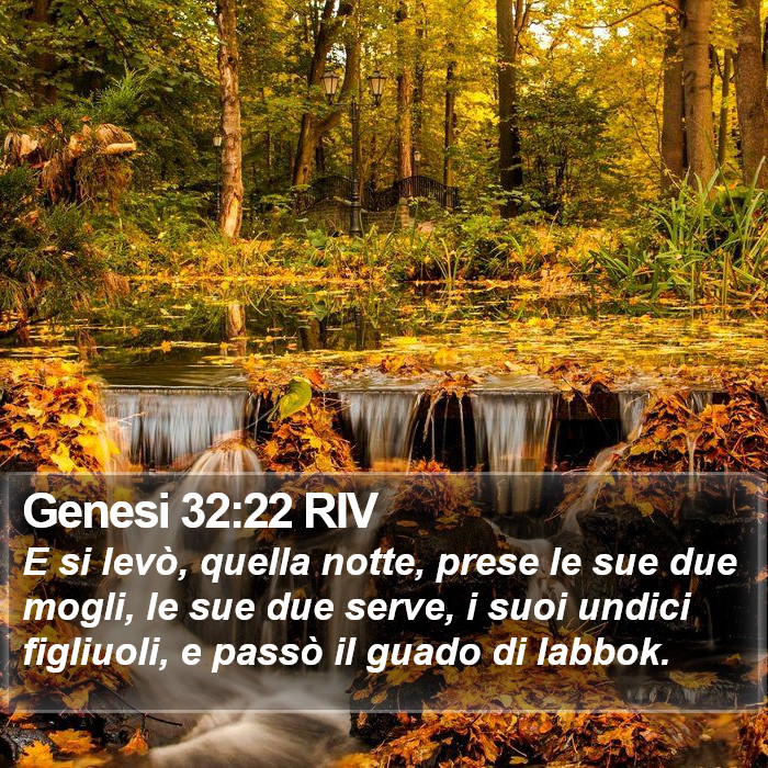 Genesi 32:22 RIV Bible Study