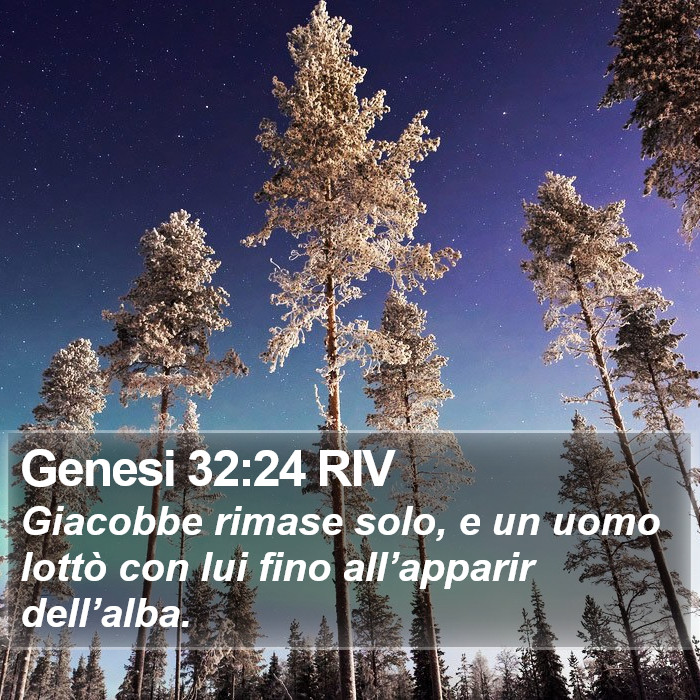 Genesi 32:24 RIV Bible Study