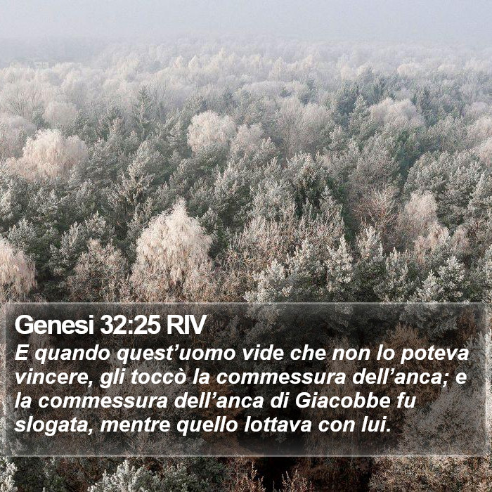 Genesi 32:25 RIV Bible Study