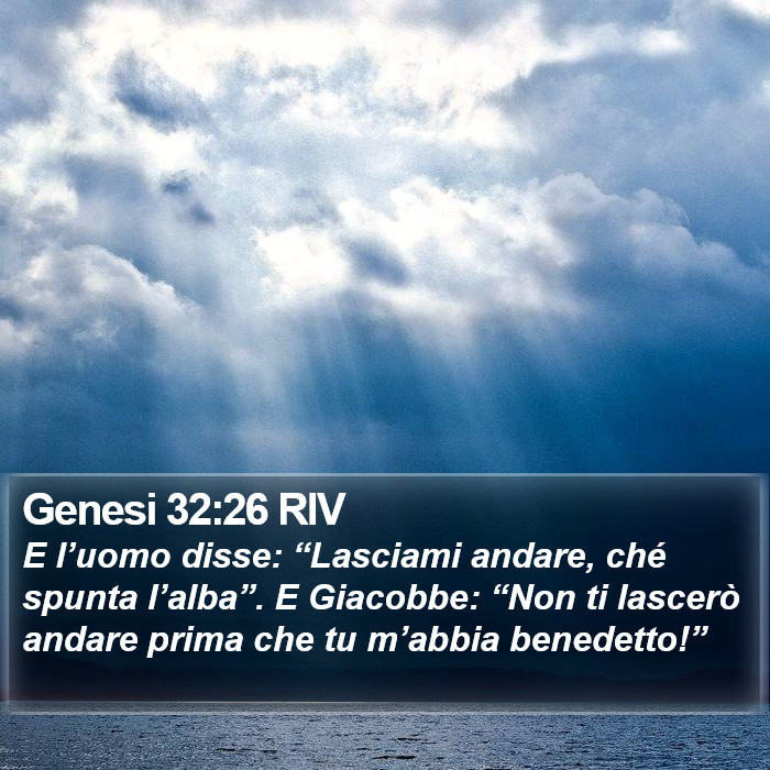 Genesi 32:26 RIV Bible Study