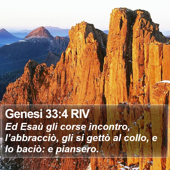 Genesi 33:4 RIV Bible Study