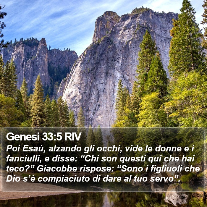 Genesi 33:5 RIV Bible Study