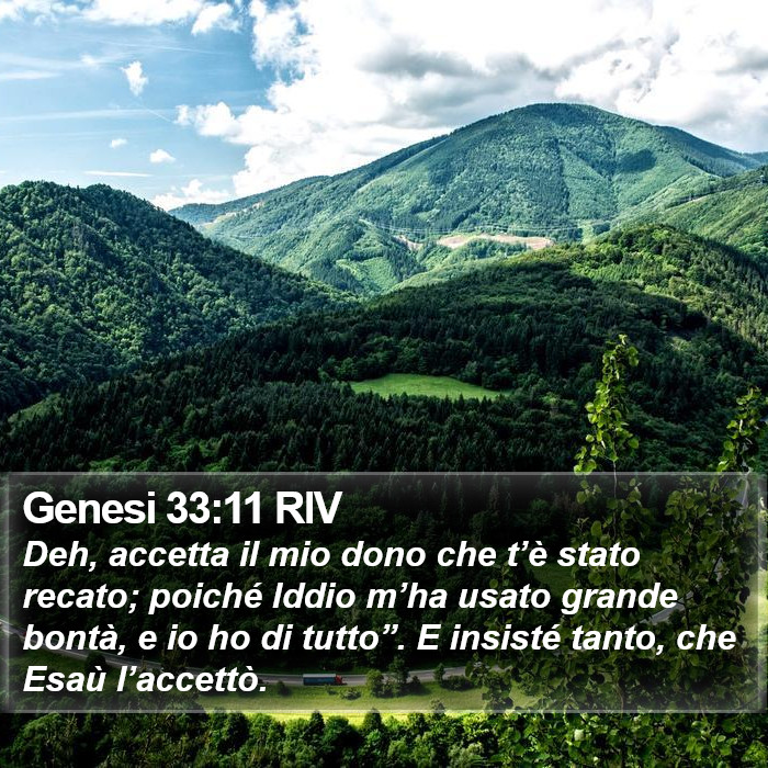 Genesi 33:11 RIV Bible Study