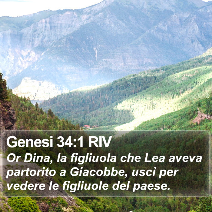 Genesi 34:1 RIV Bible Study