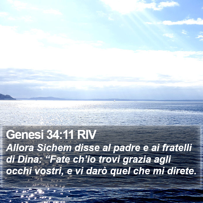 Genesi 34:11 RIV Bible Study