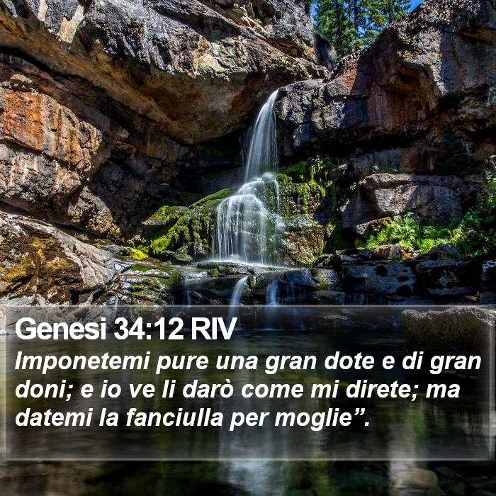 Genesi 34:12 RIV Bible Study
