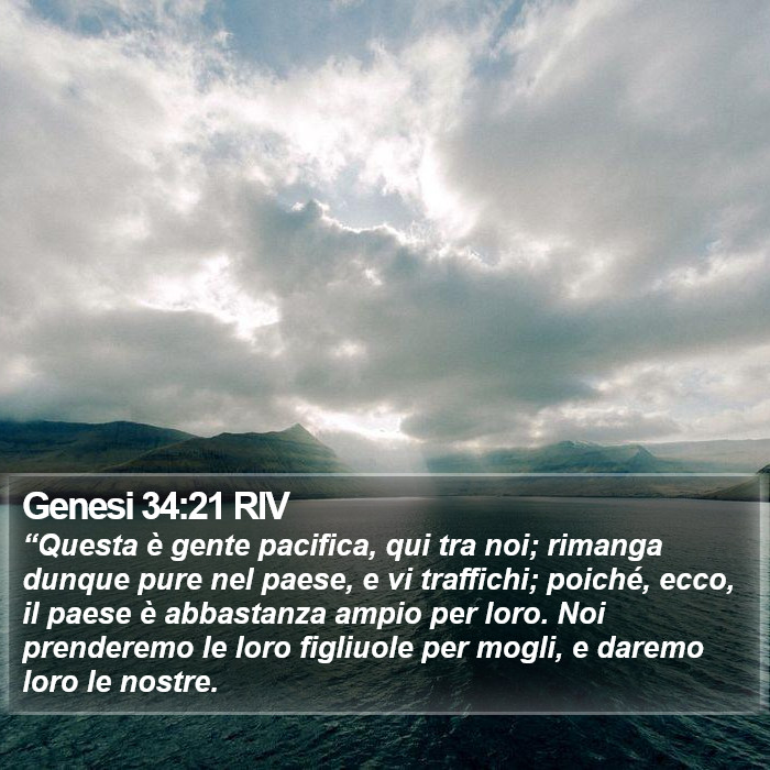 Genesi 34:21 RIV Bible Study