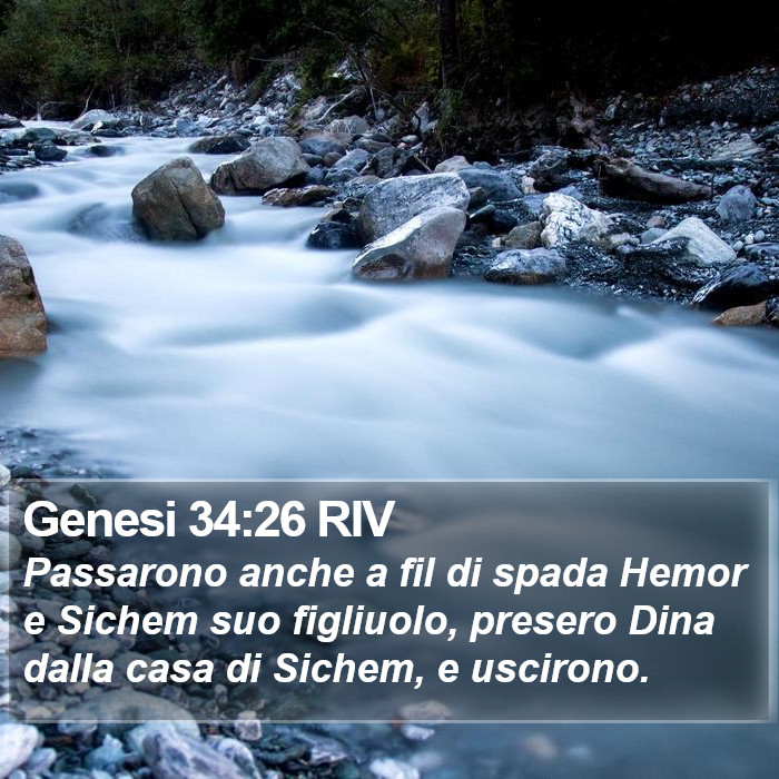 Genesi 34:26 RIV Bible Study