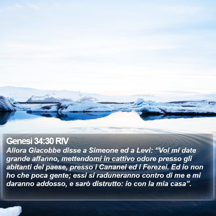 Genesi 34:30 RIV Bible Study