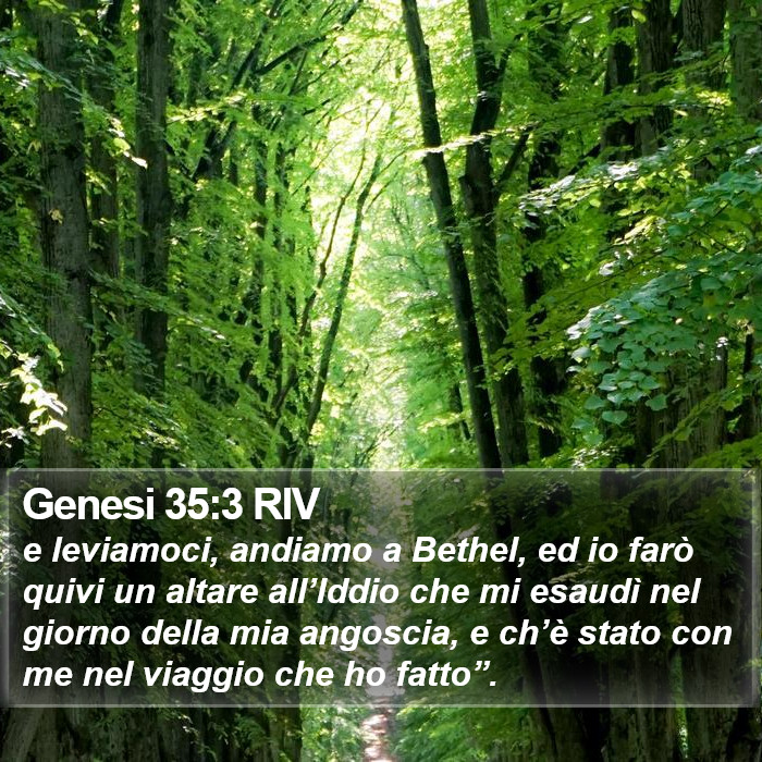 Genesi 35:3 RIV Bible Study
