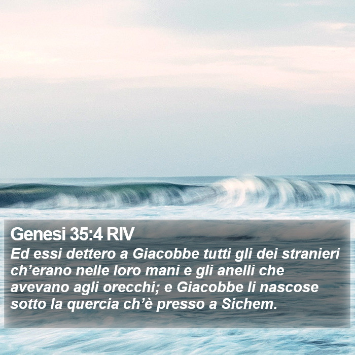 Genesi 35:4 RIV Bible Study