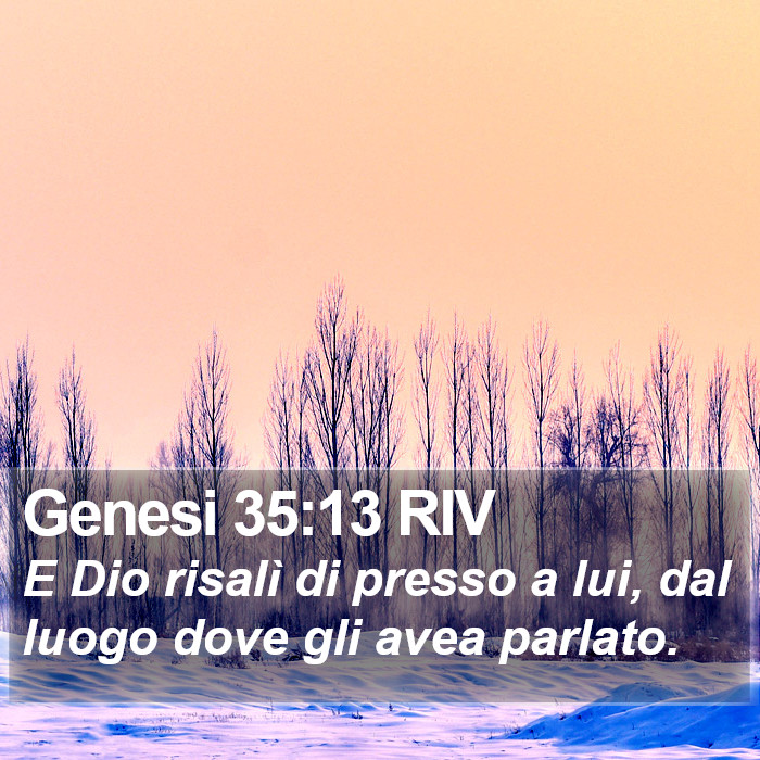 Genesi 35:13 RIV Bible Study