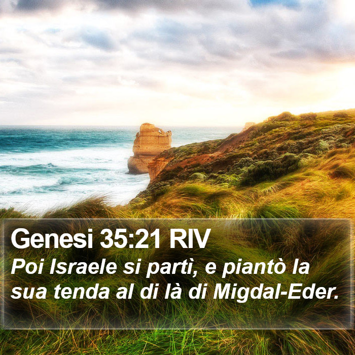Genesi 35:21 RIV Bible Study