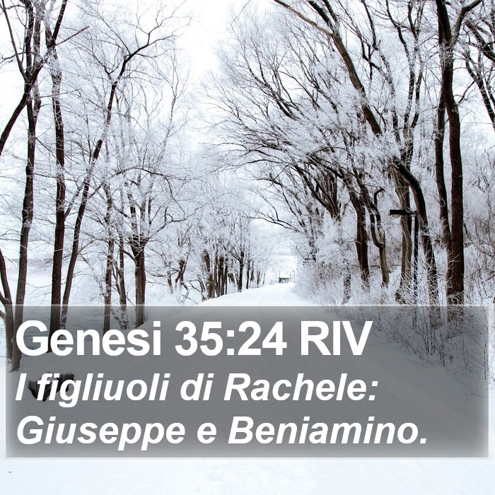 Genesi 35:24 RIV Bible Study