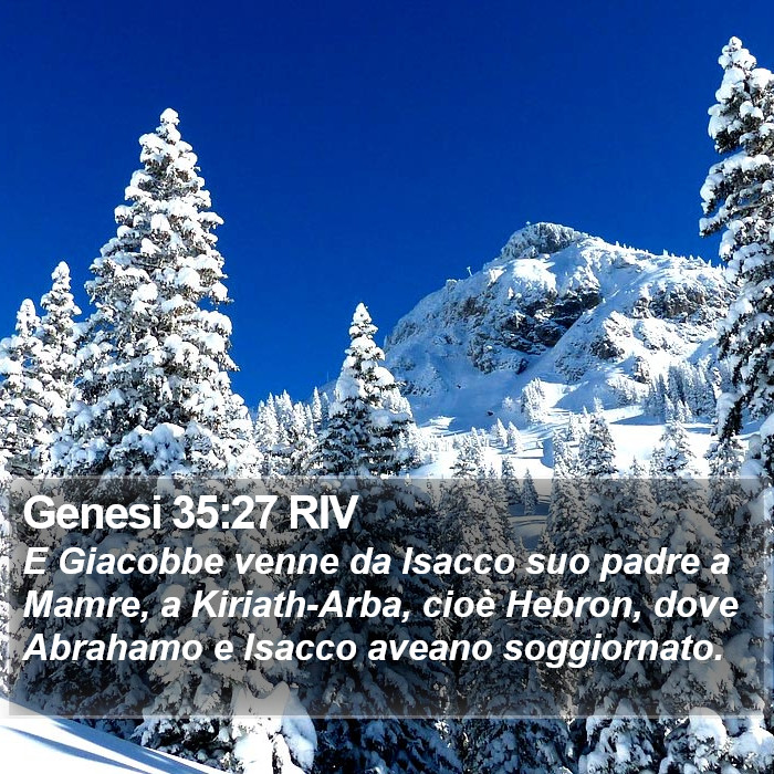 Genesi 35:27 RIV Bible Study