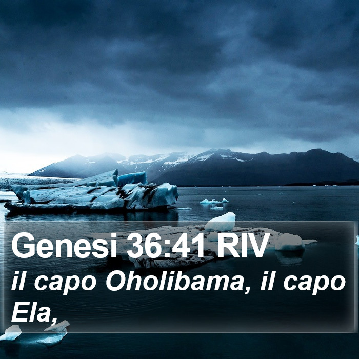 Genesi 36:41 RIV Bible Study