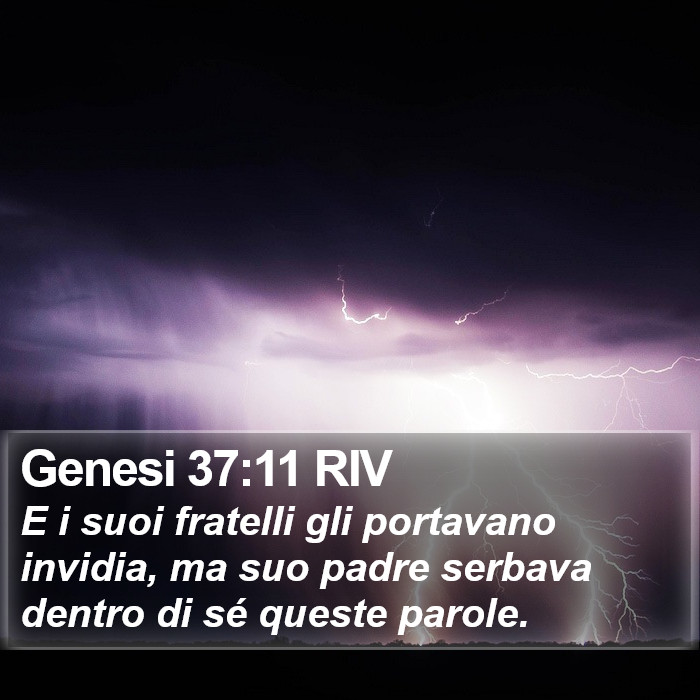 Genesi 37:11 RIV Bible Study