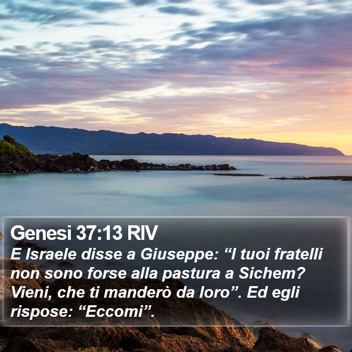 Genesi 37:13 RIV Bible Study