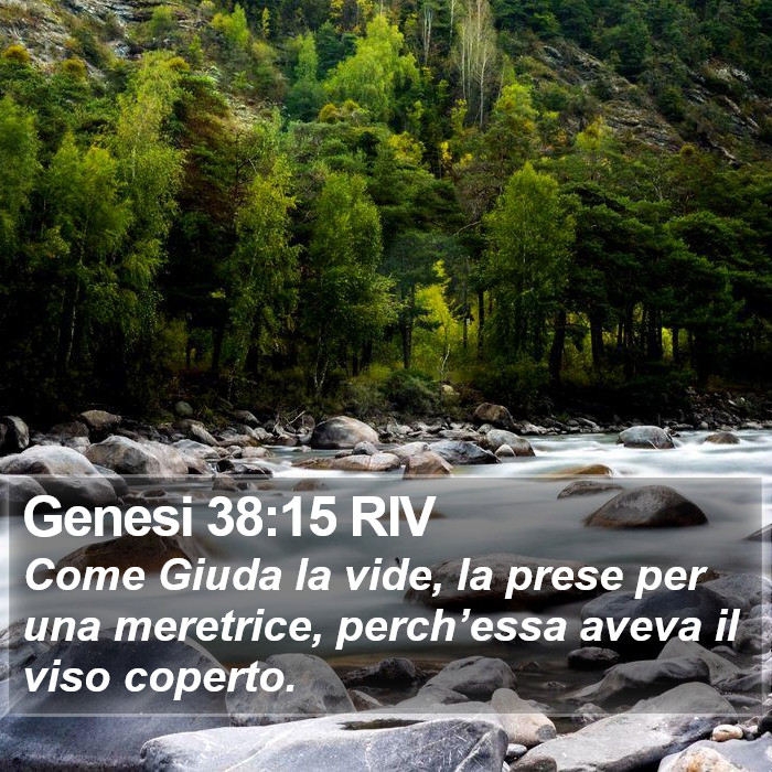 Genesi 38:15 RIV Bible Study