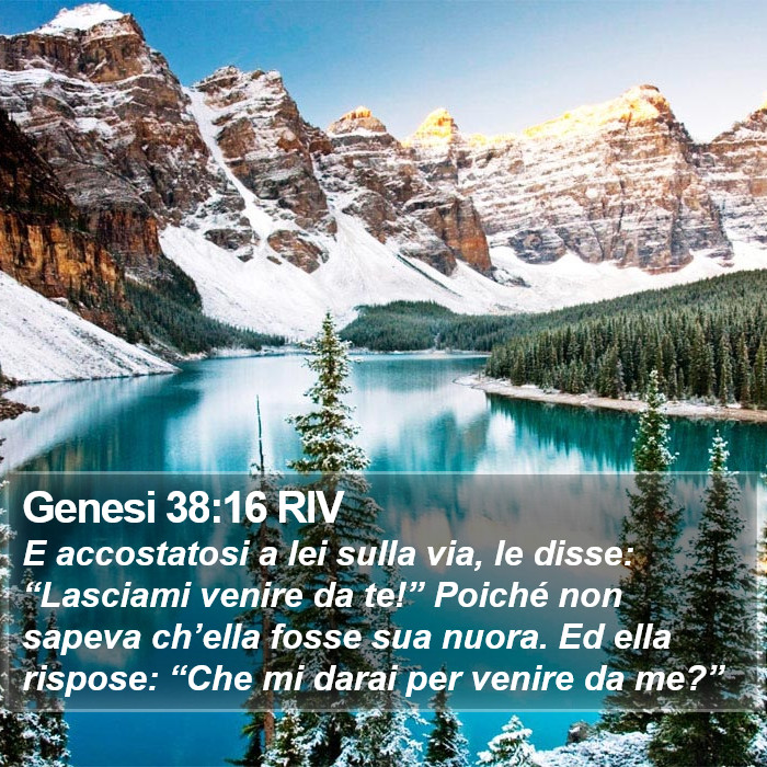 Genesi 38:16 RIV Bible Study