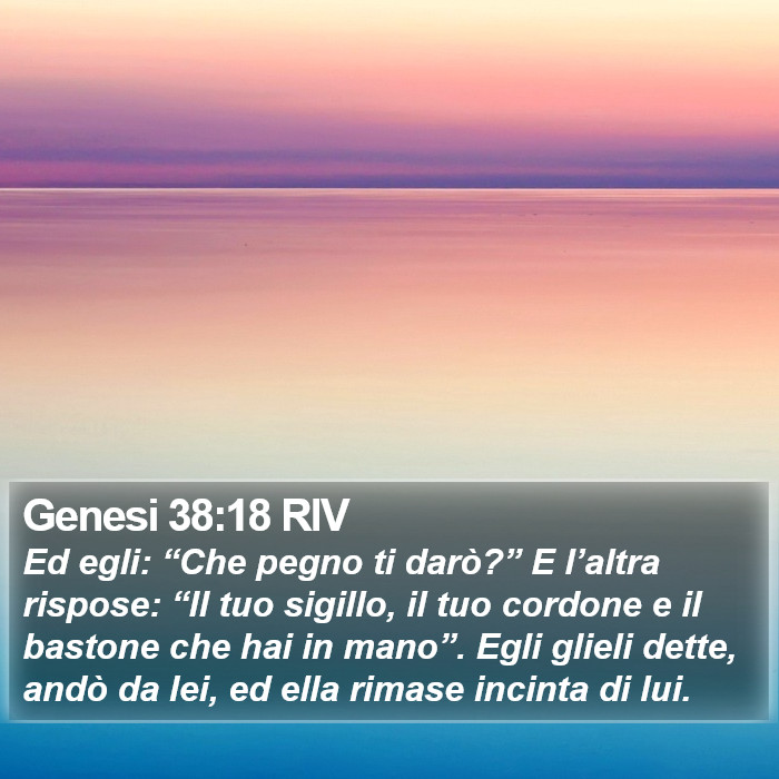 Genesi 38:18 RIV Bible Study