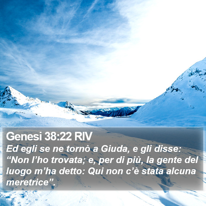 Genesi 38:22 RIV Bible Study