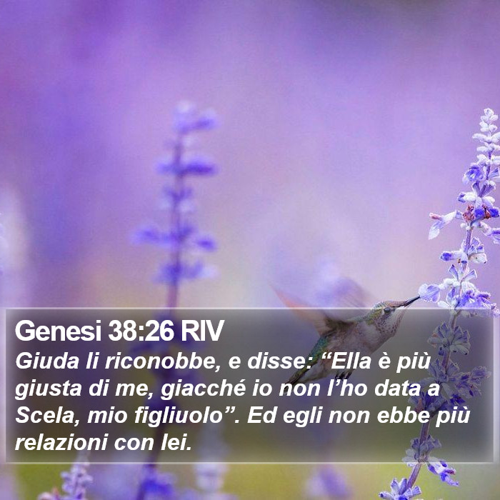 Genesi 38:26 RIV Bible Study