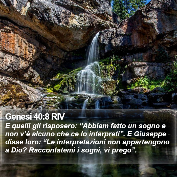 Genesi 40:8 RIV Bible Study