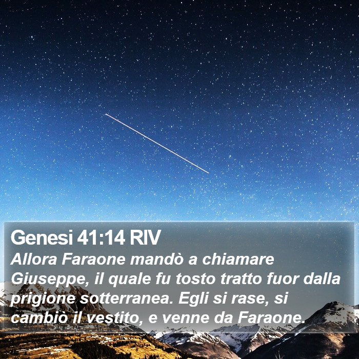 Genesi 41:14 RIV Bible Study