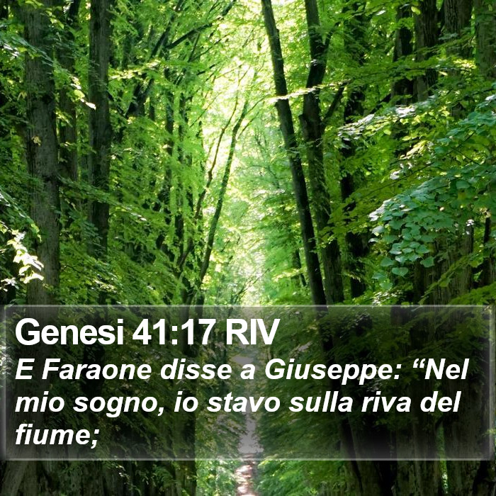 Genesi 41:17 RIV Bible Study