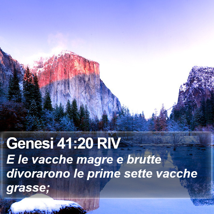 Genesi 41:20 RIV Bible Study