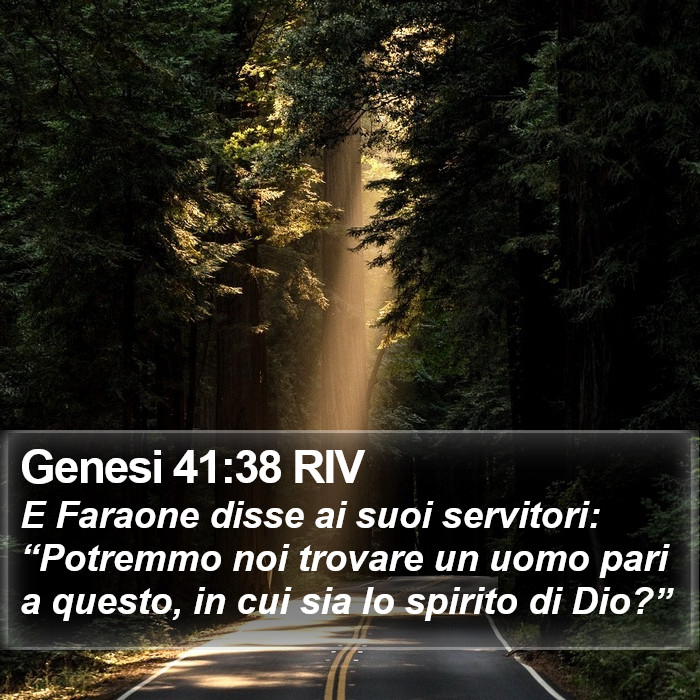 Genesi 41:38 RIV Bible Study