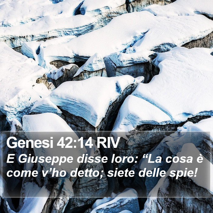 Genesi 42:14 RIV Bible Study