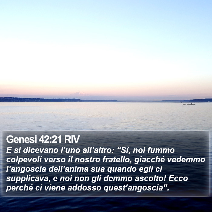 Genesi 42:21 RIV Bible Study