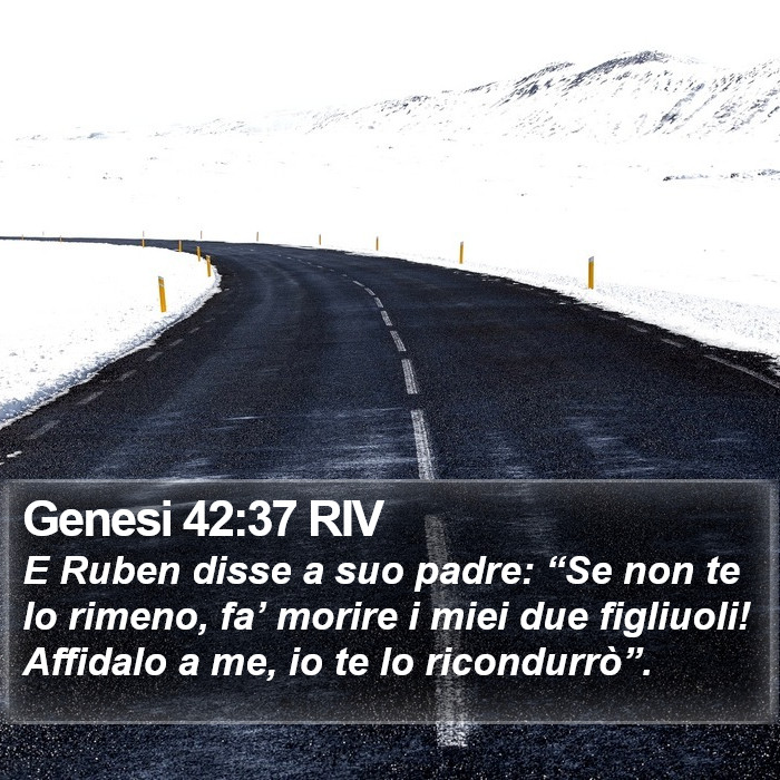 Genesi 42:37 RIV Bible Study