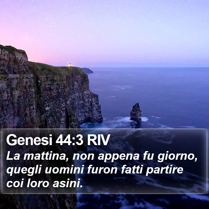 Genesi 44:3 RIV Bible Study