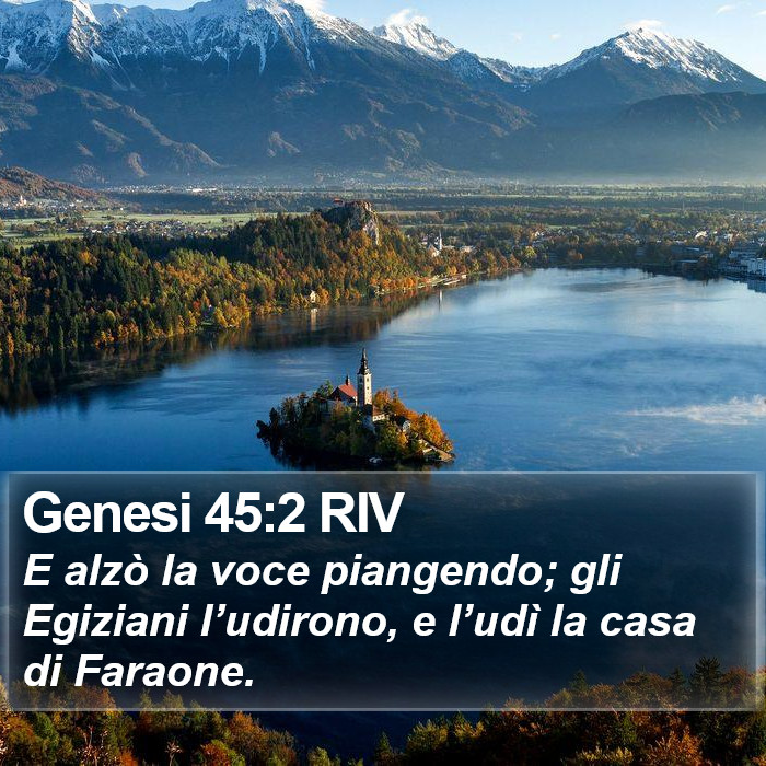 Genesi 45:2 RIV Bible Study